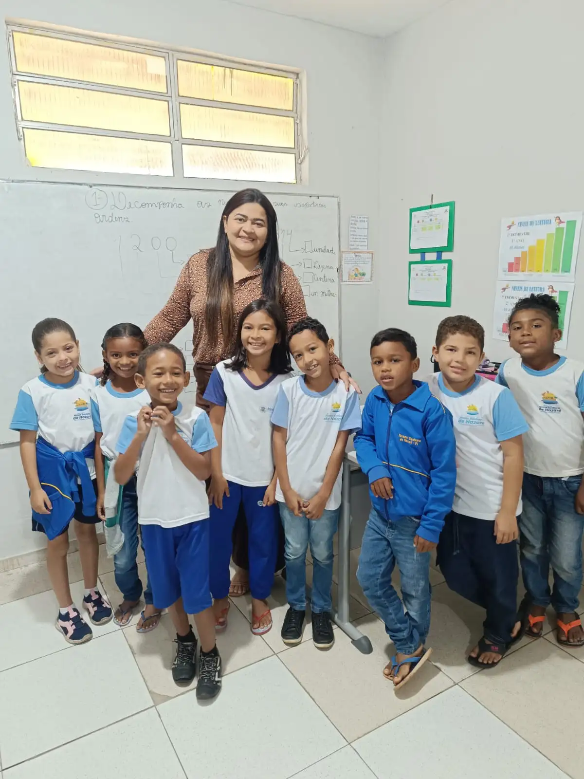 Foto 2 – Ação do PSE na Escola Municipal Félix Soares 📚🍎