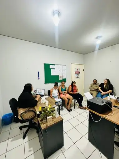 Foto 1 – Reunião com o Conselho Municipal de Saúde.