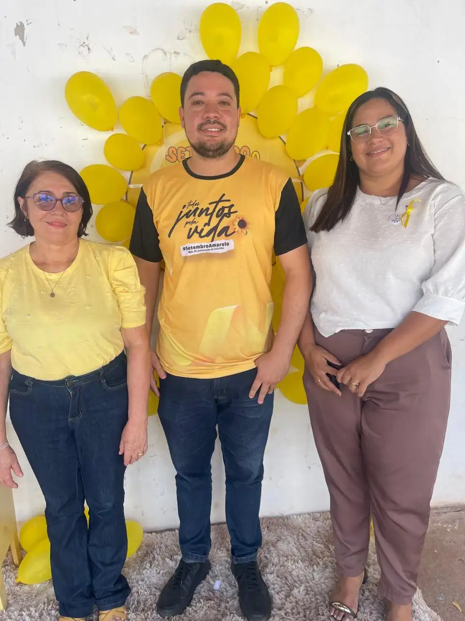 Foto 5 – Setembro Amarelo no CAPS Consorciado de Cocal de Telha, Nossa Senhora de Nazaré e Boa Hora