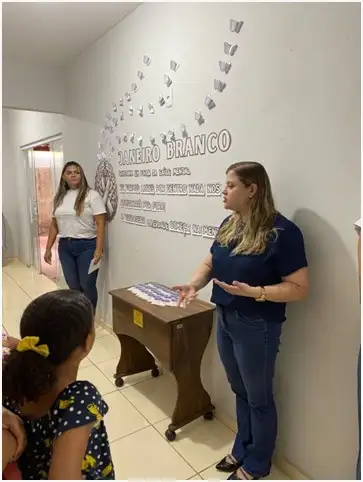 Foto 1 – Janeiro Branco: cuidando da mente e fortalecendo vínculos