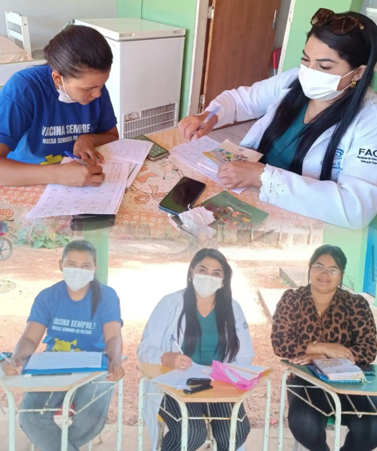 PSE realiza acompanhamento da atualização das cadernetas de vacinação em escolas municipais .