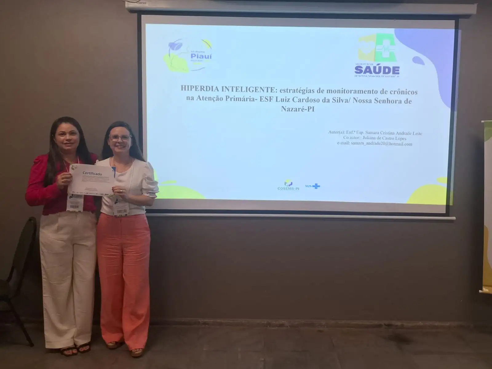 Foto 5 – Saúde participa do XV Congresso de Secretarias Municipais de Saúde do Piauí com apresentação de experiência exitosa .