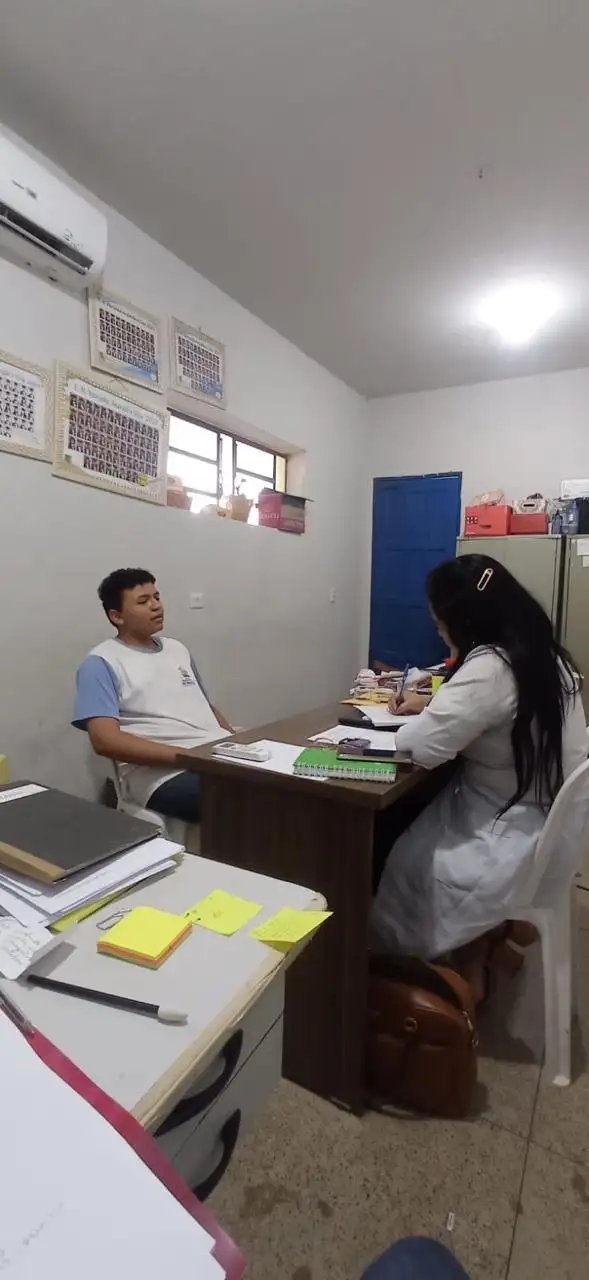 Foto 2 – Atendimento Nutricional na Escola Mariinha Andrade: fortalecendo a parceria família e escola pelo cuidado integral das c