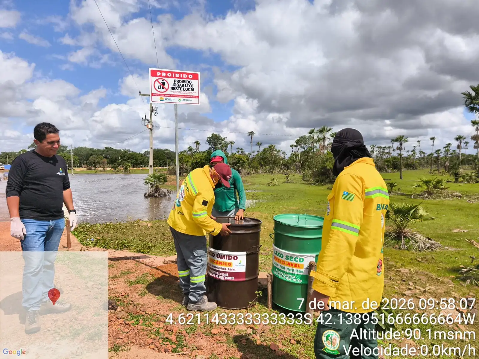 Foto 9 – Ação de educação ambiental na Vertente !