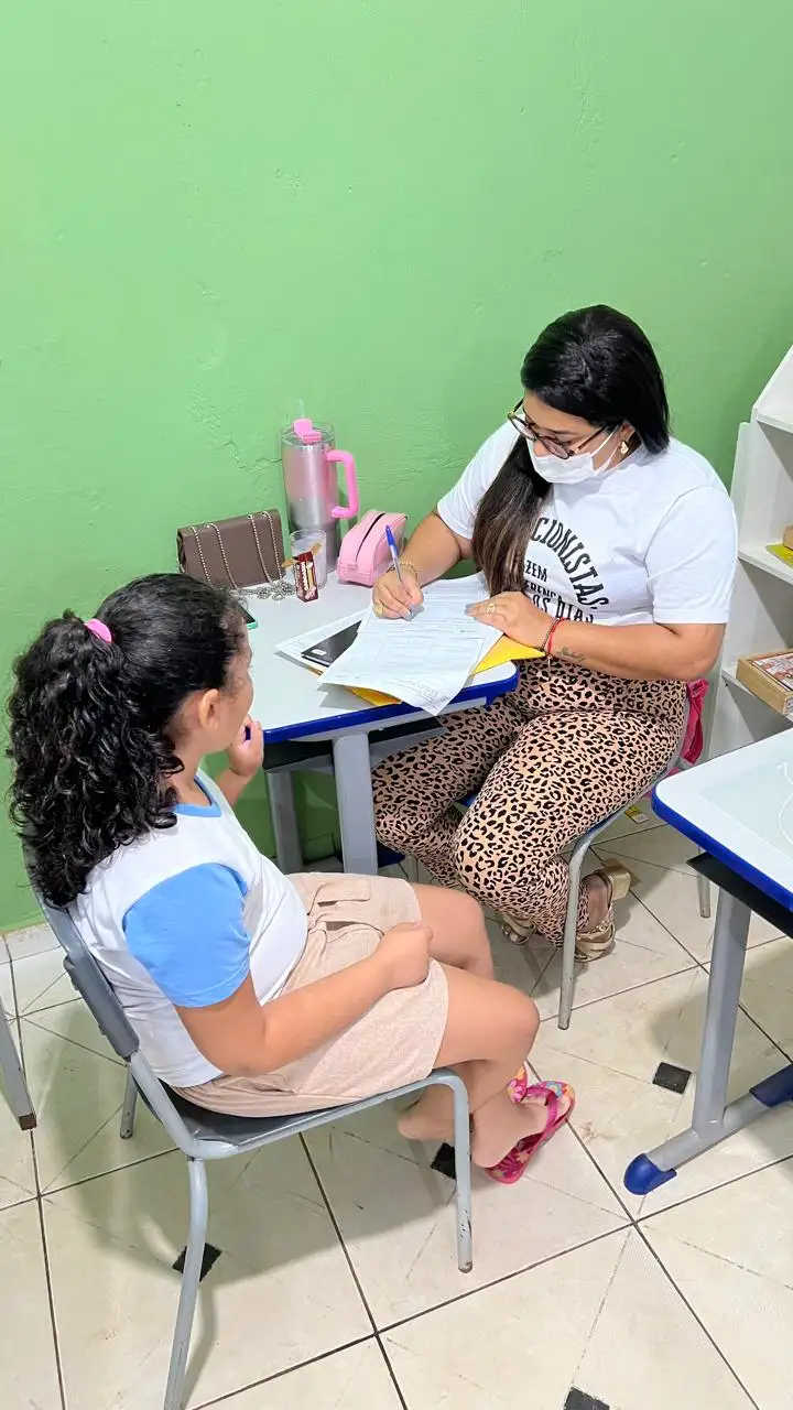 Foto 5 – Programa Saúde na Escola realiza atividade sobre alimentação saudável na U.E.M. Dácio Bona .