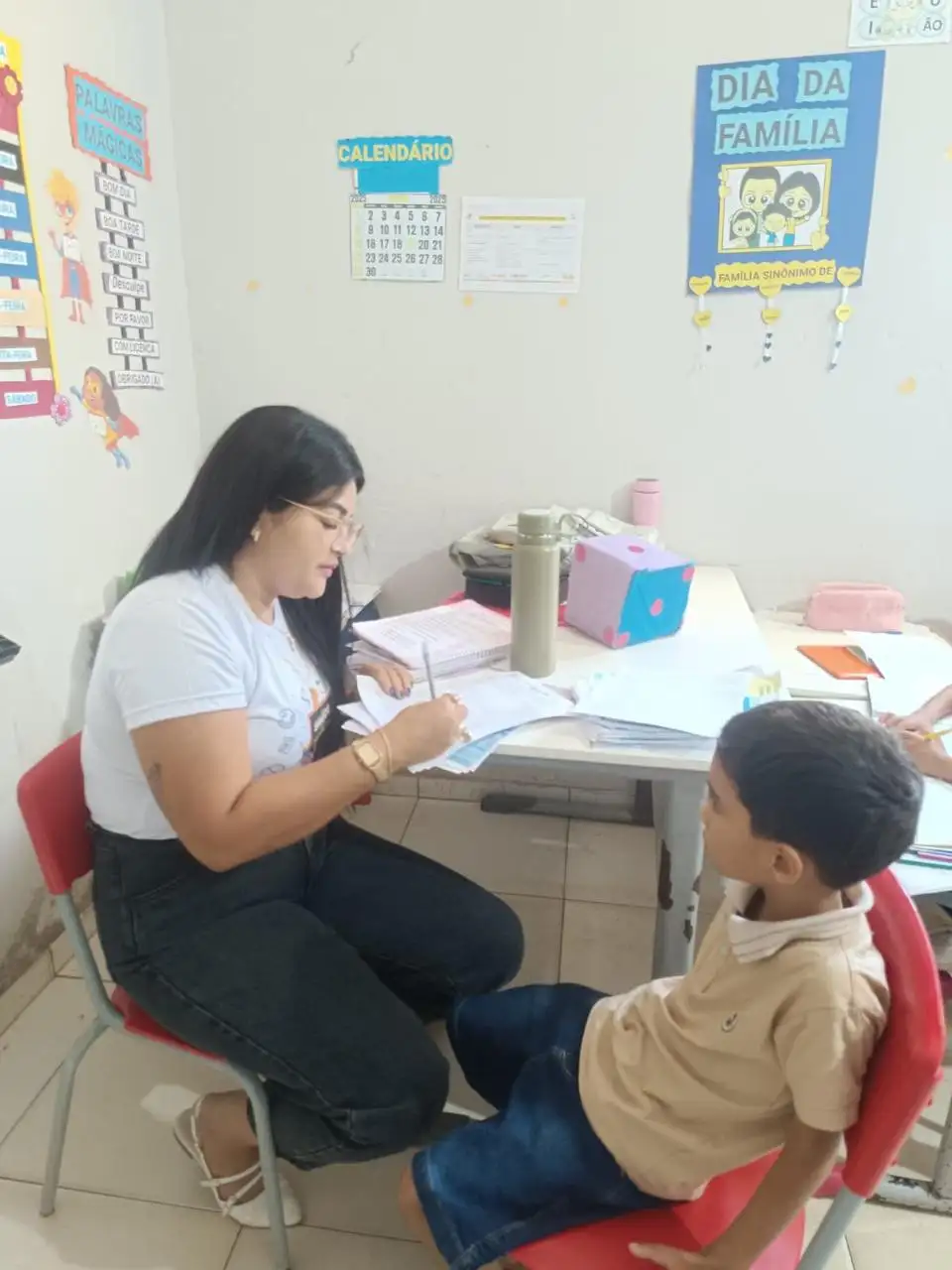 Foto 4 – Aplicação de Marcadores de Consumo Alimentar na Escola Isaías Soares 🍽️