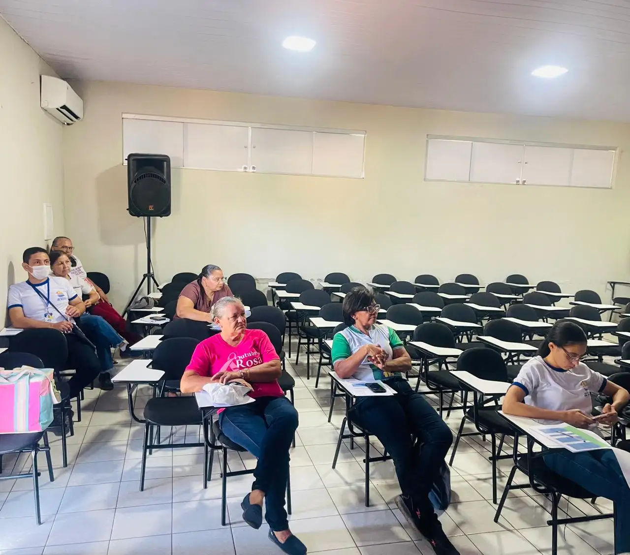 Foto 1 – Reunião com os Agentes Comunitários de Saúde