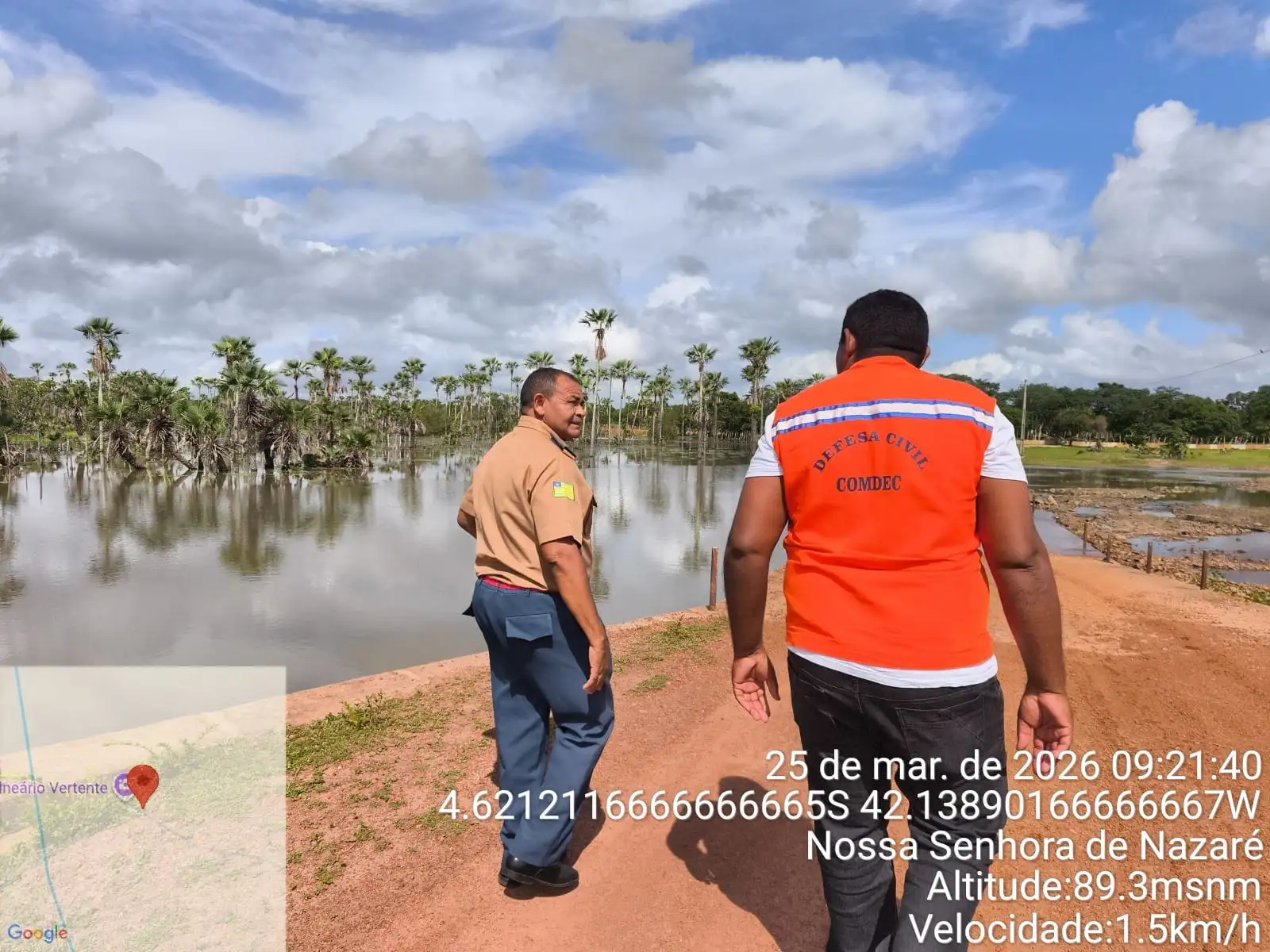 Foto 4 – Município recebe visita técnica para mapeamento de áreas de risco .
