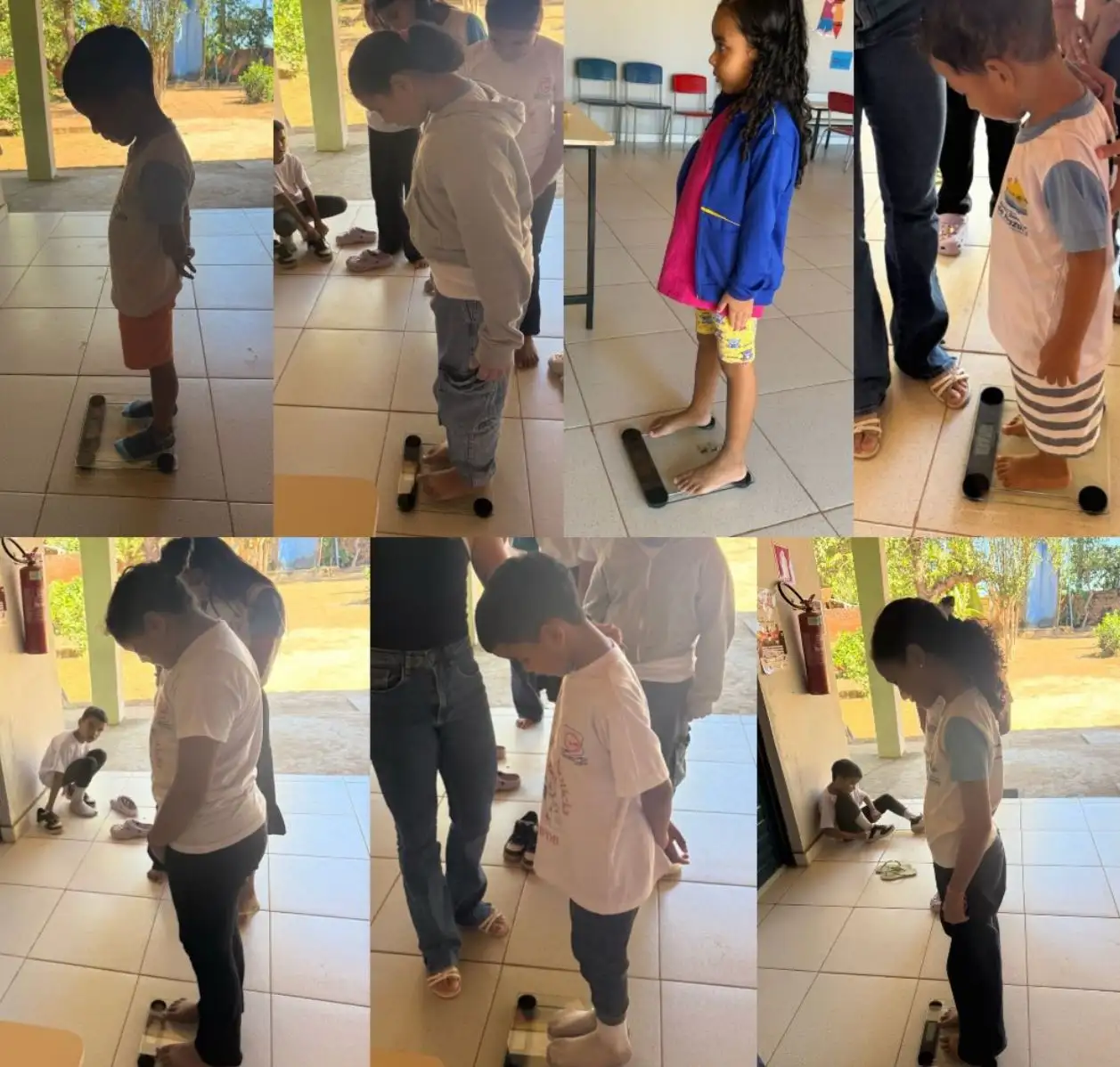 Avaliação antropométrica e atualização vacinal na Escola Municipal Primogênito Dácio Bona .