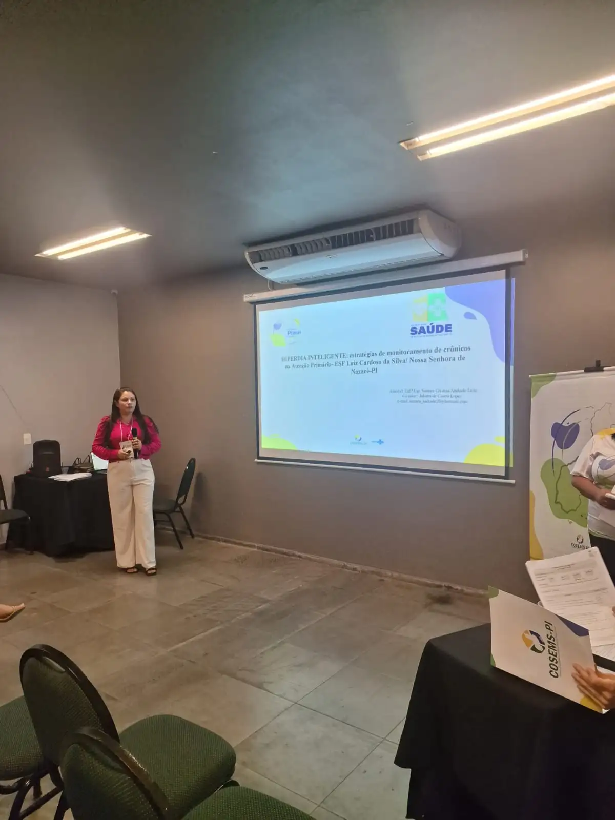 Foto 2 – Saúde participa do XV Congresso de Secretarias Municipais de Saúde do Piauí com apresentação de experiência exitosa .