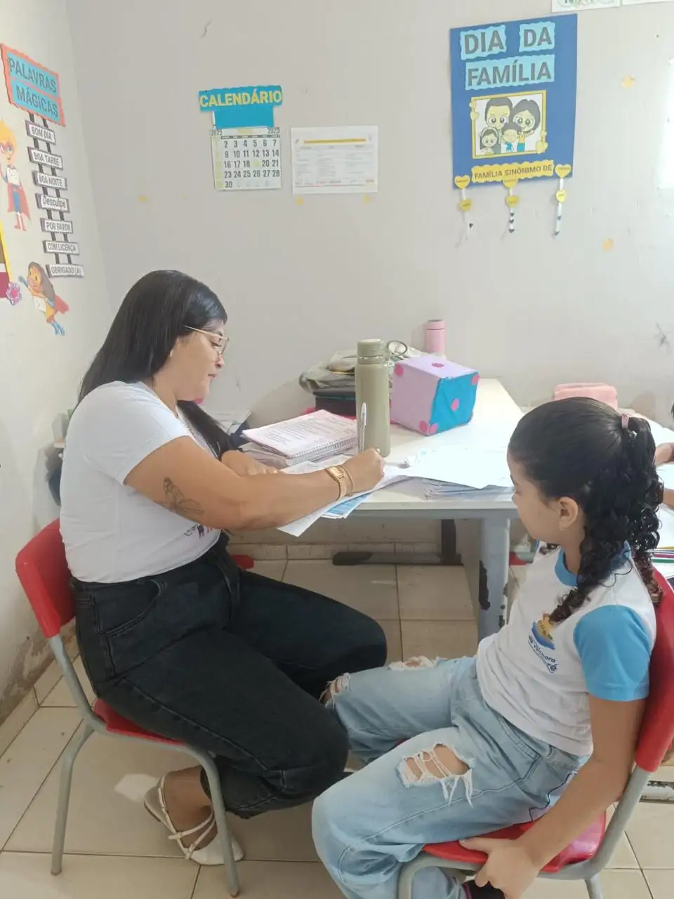 Foto 3 – Aplicação de Marcadores de Consumo Alimentar na Escola Isaías Soares 🍽️