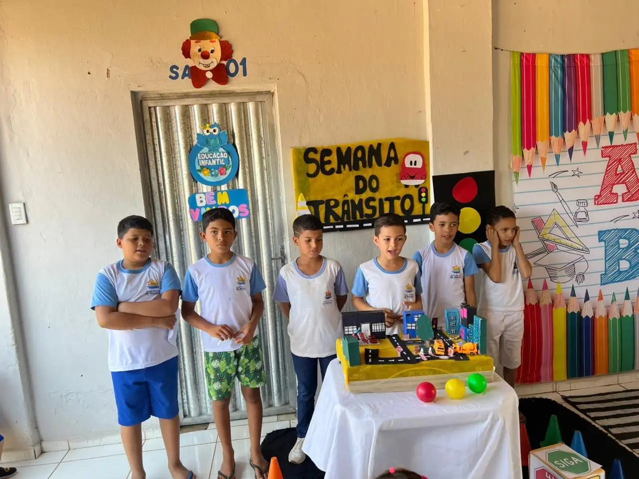 Foto 1 – Palestra sobre Prevenção de Acidentes de Trânsito na Escola Tomaz Cardoso