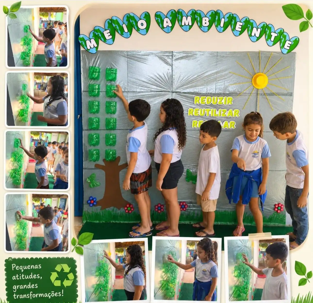 PSE promove ação de Saúde Ambiental na Escola Municipal Isaías Soares .