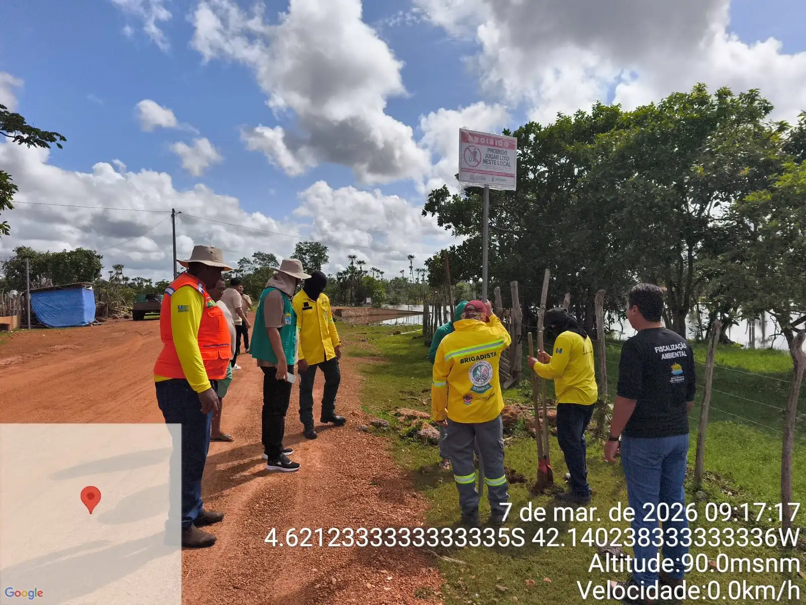 Foto 7 – Ação de educação ambiental na Vertente !