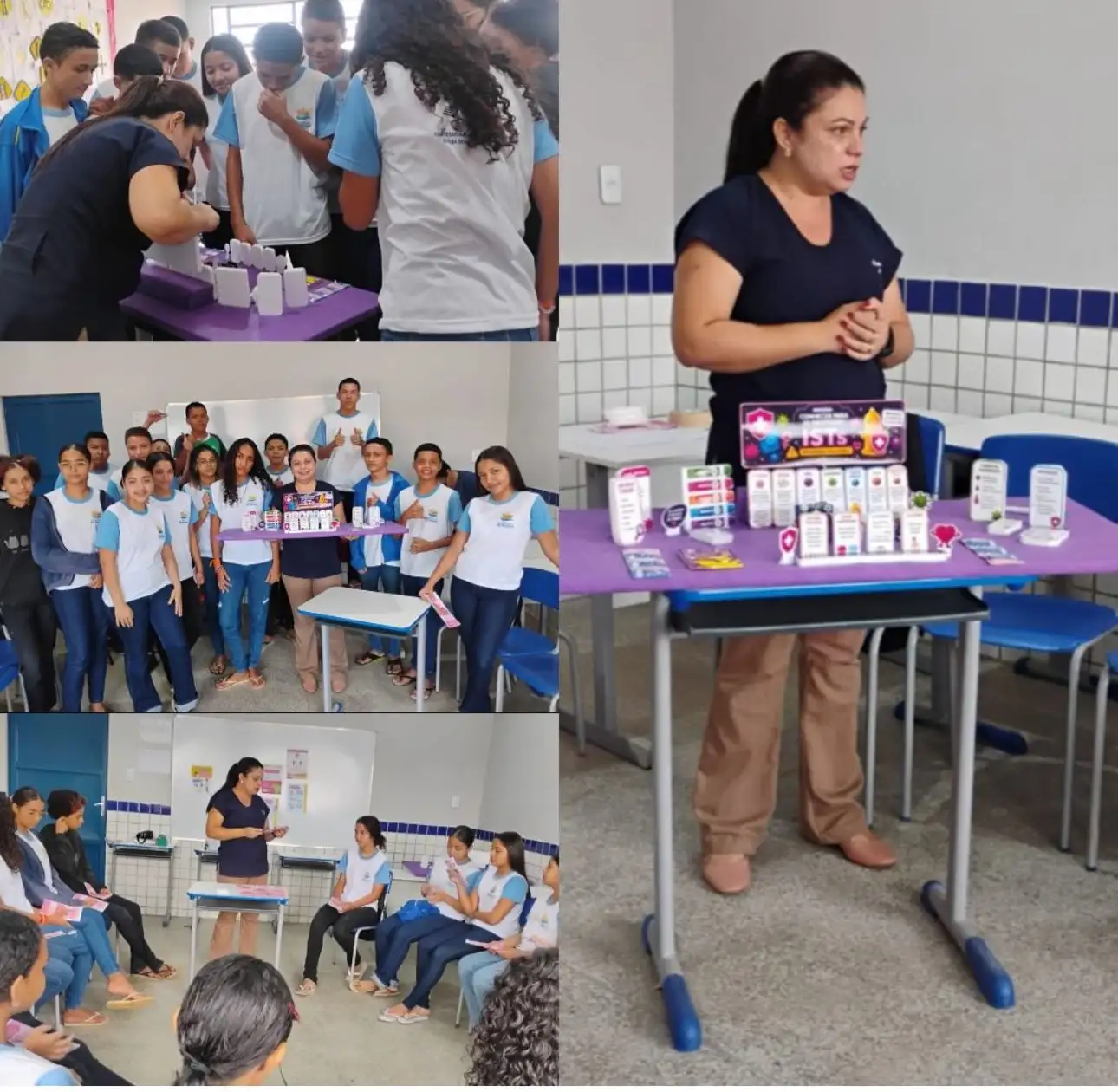 PSE promove ação educativa sobre ISTs e Dignidade Menstrual na Escola Municipal Conrado Saraiva de Moura .