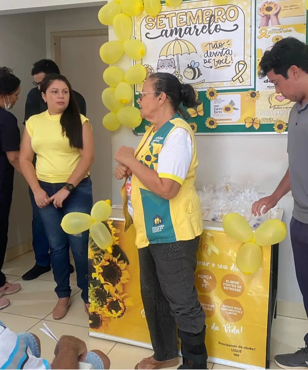 Foto 1 – Atividade de Educação em Saúde - Setembro Amarelo