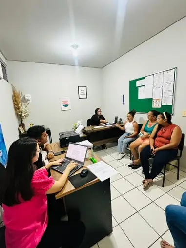 Reunião com o Conselho Municipal de Saúde.