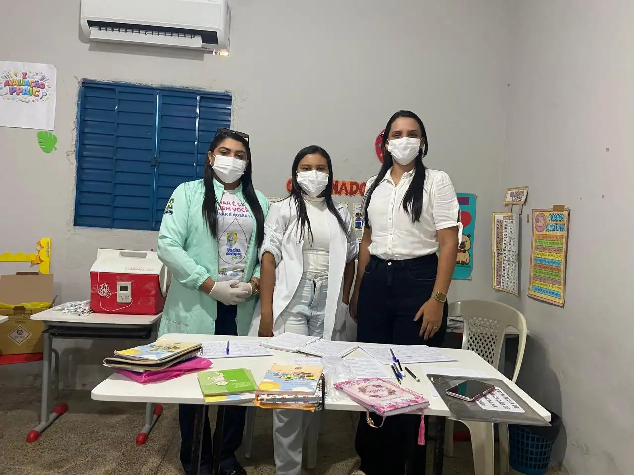 Abertura da Campanha de Vacinação nas Escolas é realizada na U.E. Conrado Saraiva de Moura .