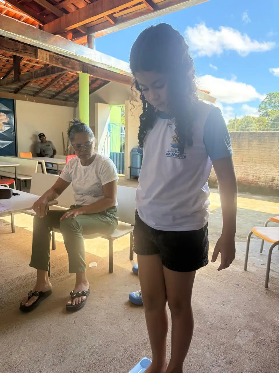 Foto 2 – Programa Saúde na Escola realiza avaliação antropométrica na Escola Isaías Soares .