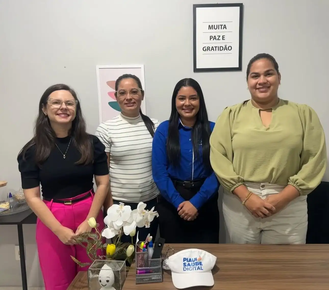 Foto 1 – Saúde Digital fortalece ações no município com visita técnica .