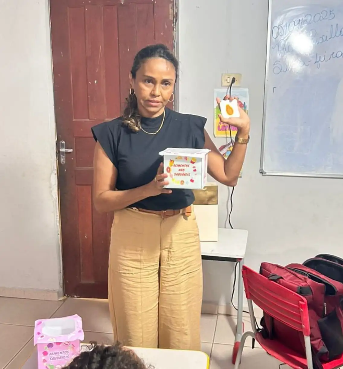 Foto 1 – PSE na Escola José Fortes: Aprender Brincando sobre Alimentação Saudável