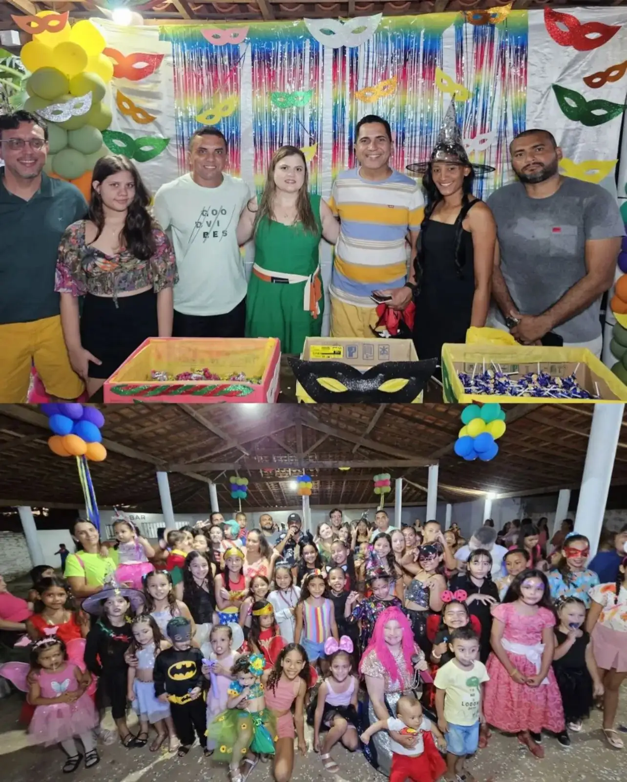 Foto 1 – Carnaval das Crianças une diversão e consciência ambiental em Nossa Senhora de Nazaré-PI