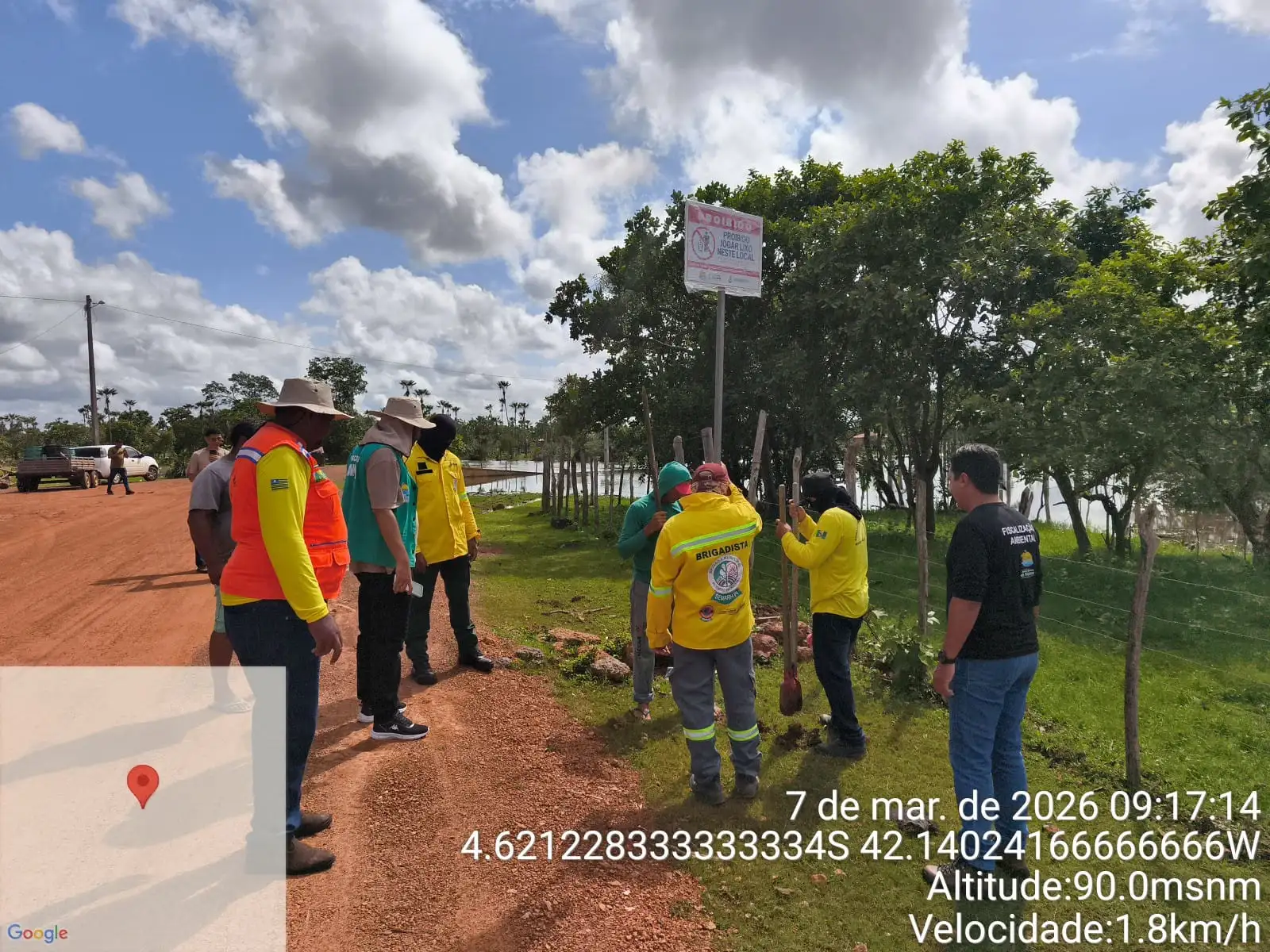 Foto 5 – Ação de educação ambiental na Vertente !