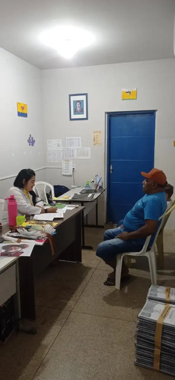 Foto 1 – Atendimento Nutricional na Escola Mariinha Andrade: fortalecendo a parceria família e escola pelo cuidado integral das c