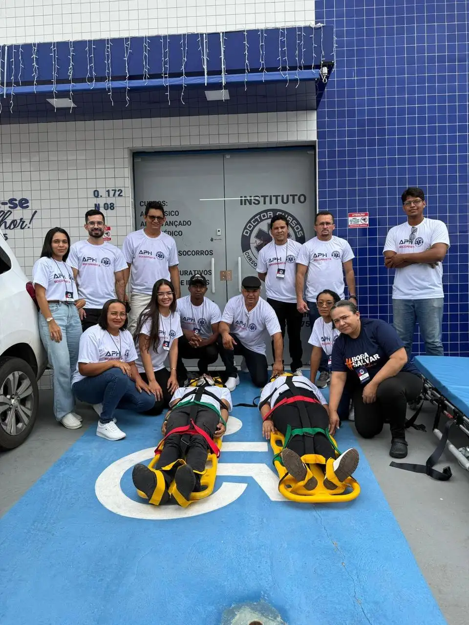Foto 1 – Treinamento de Atendimento Pré-Hospitalar