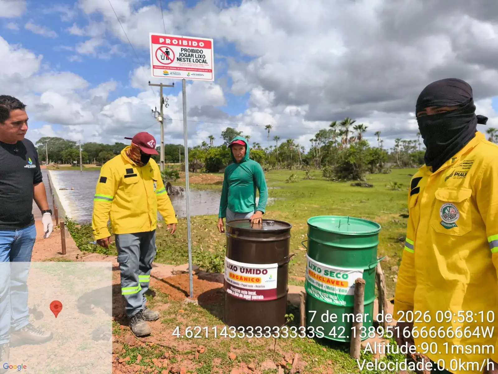 Foto 11 – Ação de educação ambiental na Vertente !