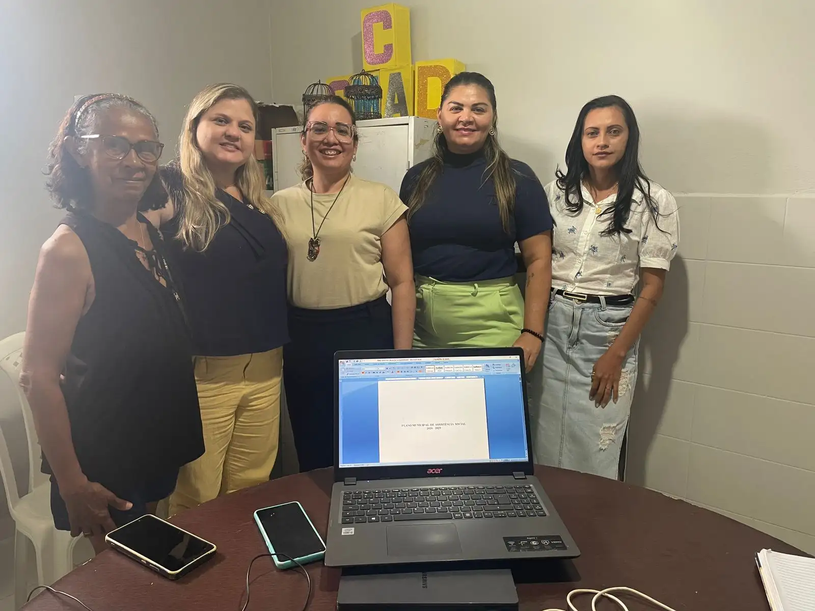 Foto 1 – Primeira reunião do ano do Conselho Municipal de Assistência Social .
