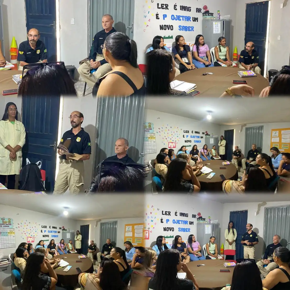 Foto 1 – Projeto EDUCAR PRF chega às escolas municipais e fortalece ações de cidadania .