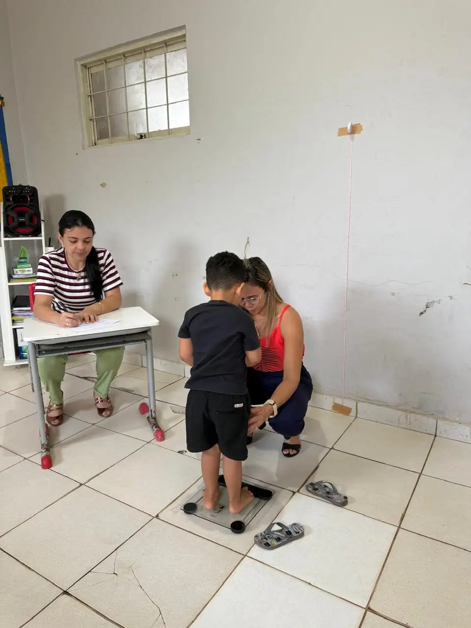 Foto 8 – Avaliação Antropométrica nas Escolas📏